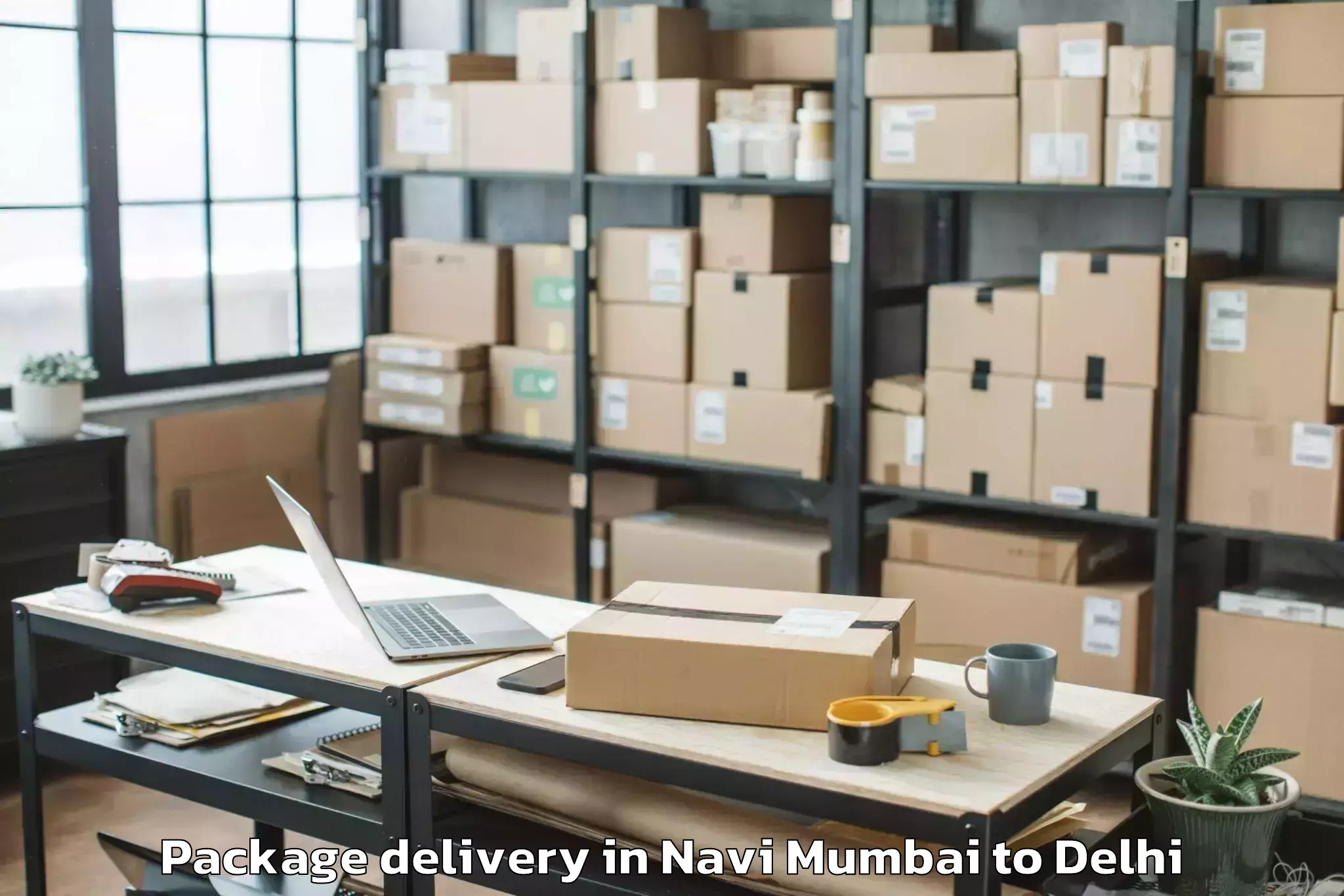 Hassle-Free Navi Mumbai to Dlf Promenade Mall Package Delivery